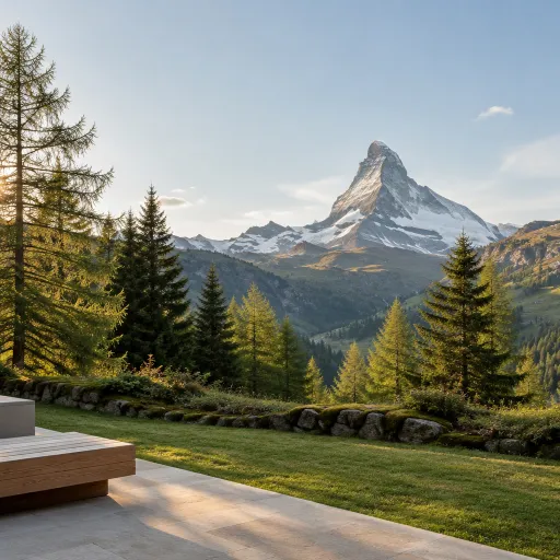 Where exactly are Zermatt and the Matterhorn in the Alps for luxury stays