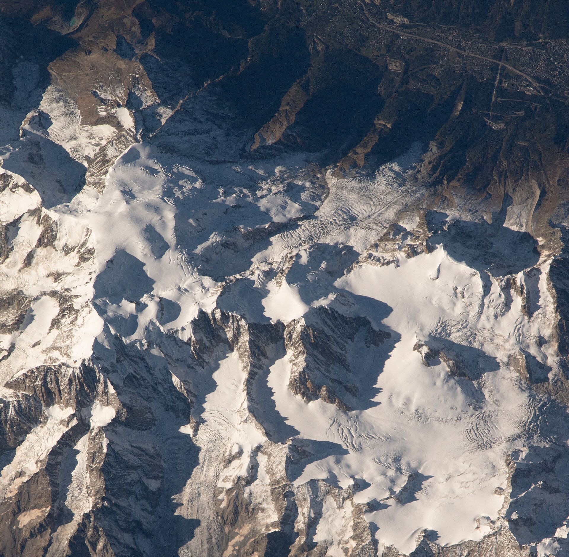 Courmayeur town at the foot of Mont Blanc