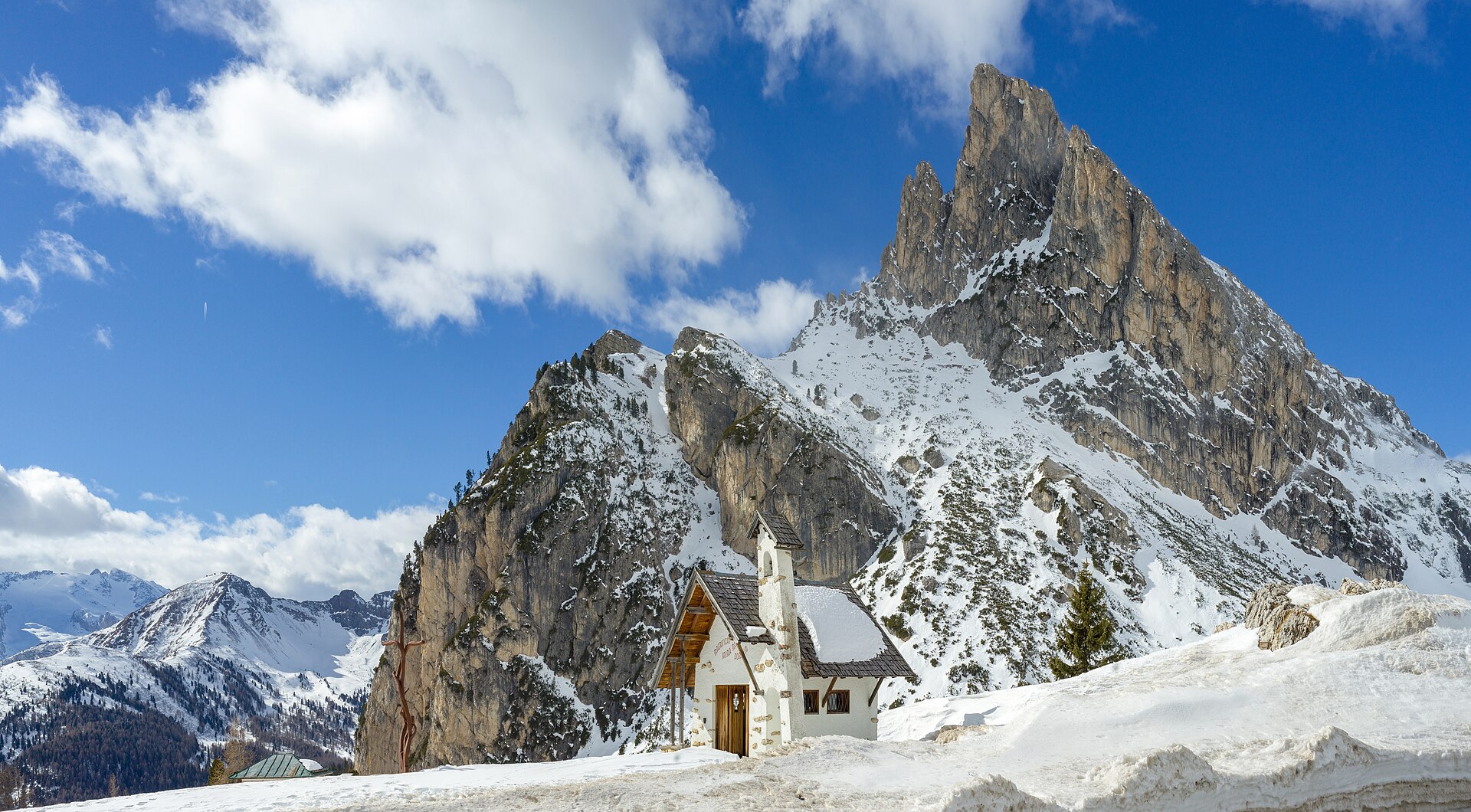 Cortina d'Ampezzo village in the heart of the Dolomites