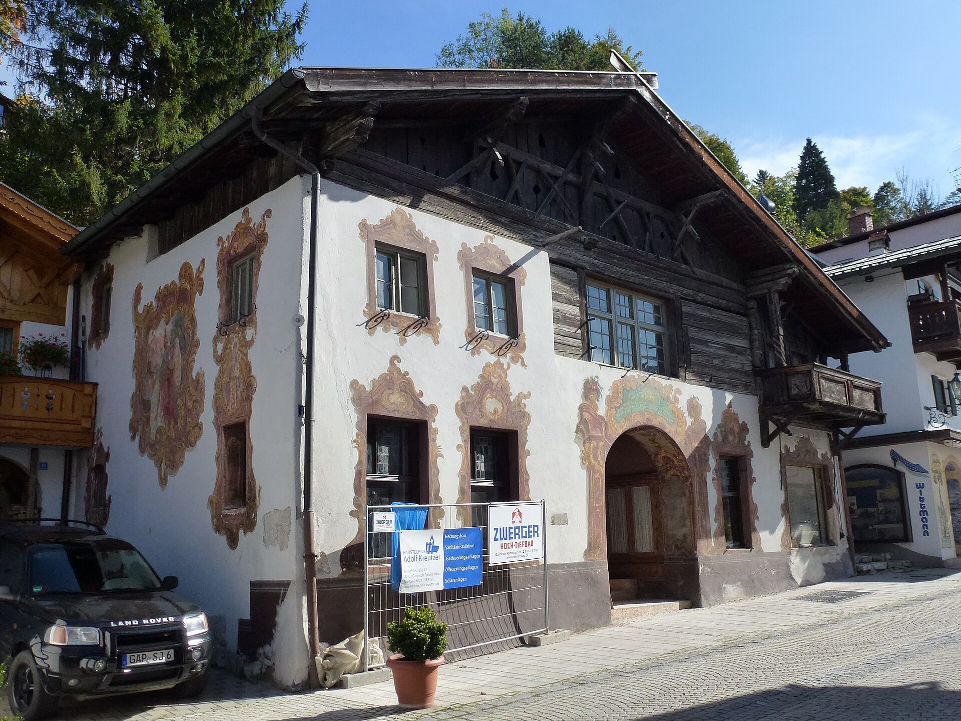 Painted facades on Ludwigstrasse in Partenkirchen