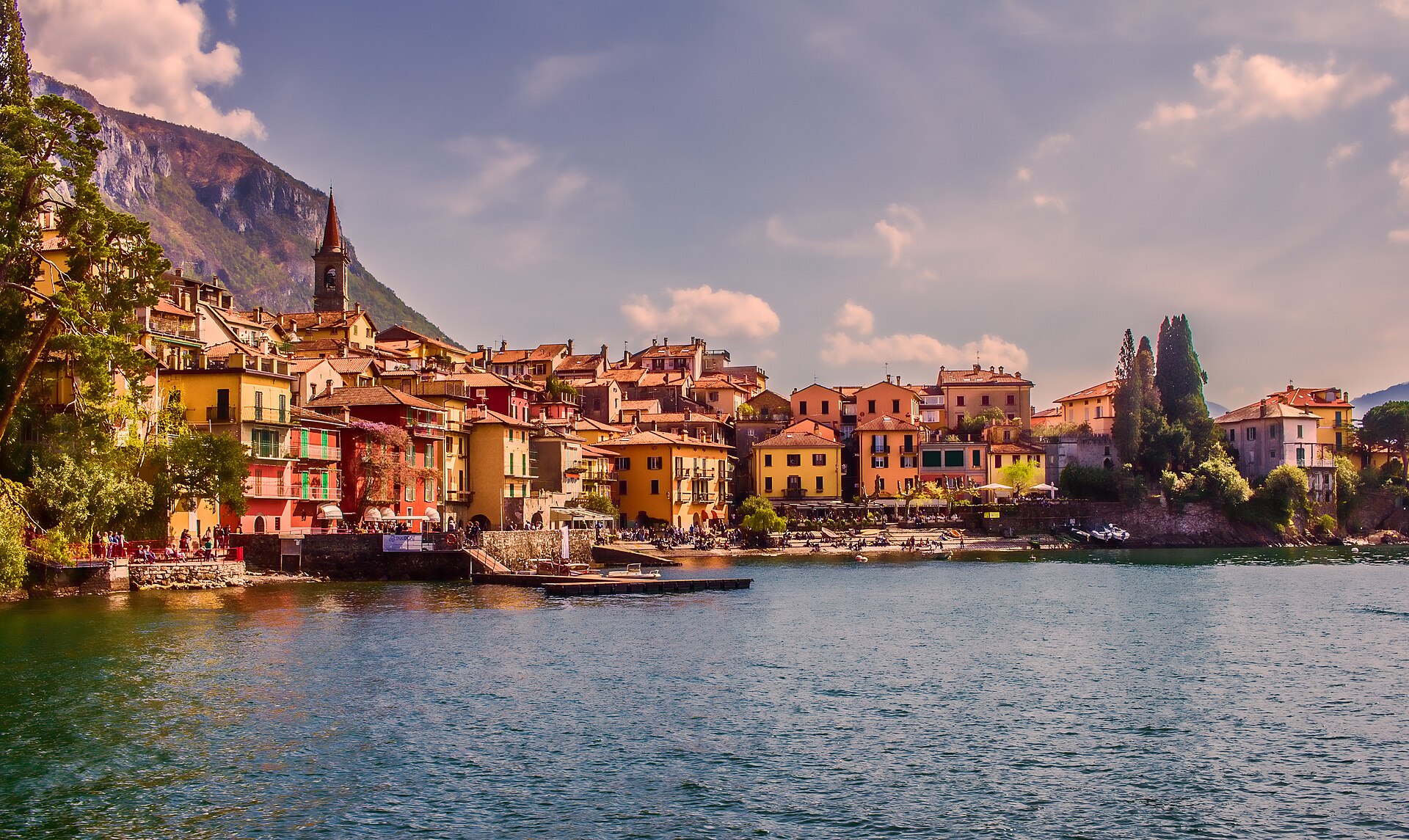 Varenna village on the eastern shore of Lake Como