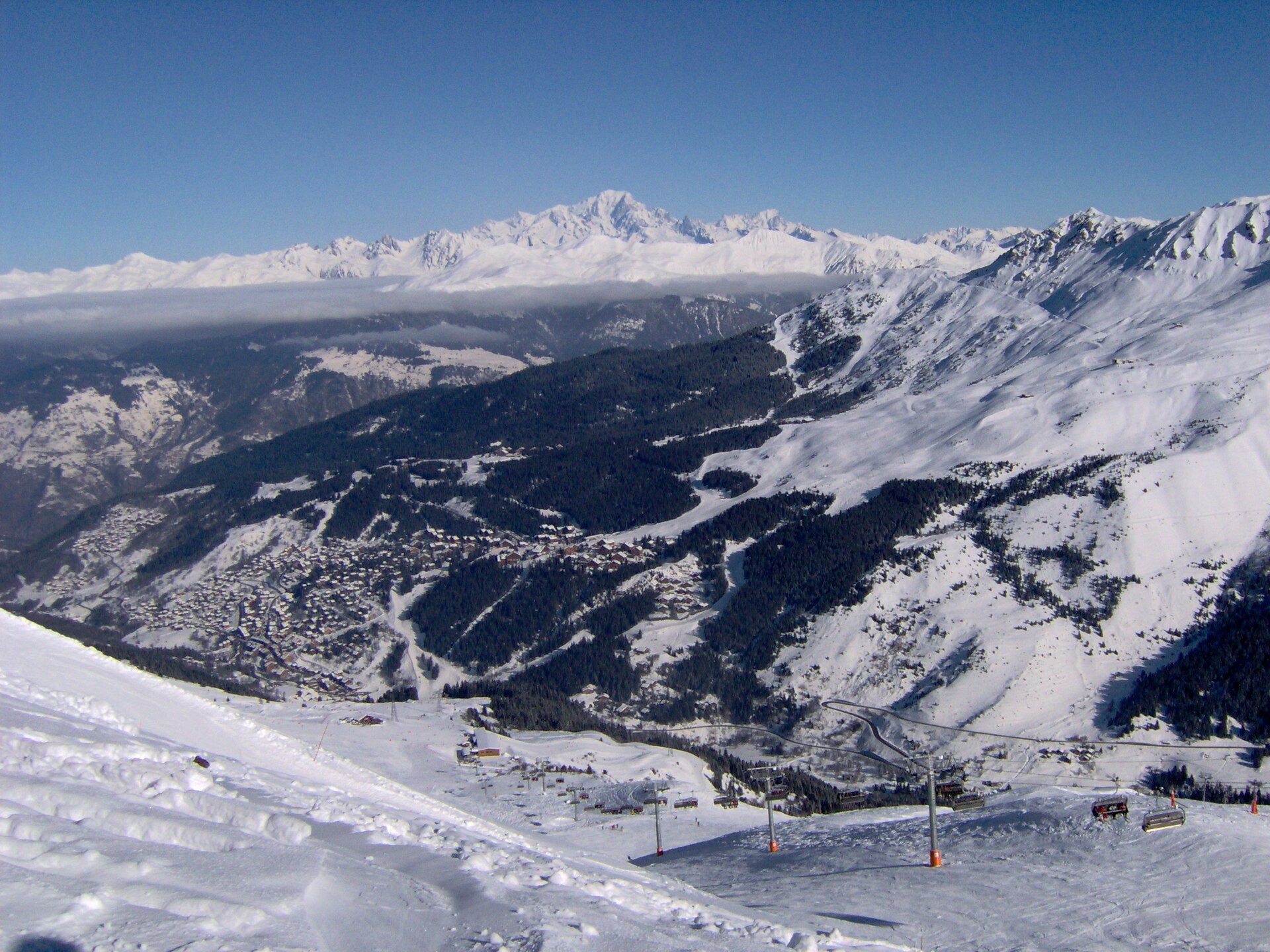 The Les Allues valley around Méribel