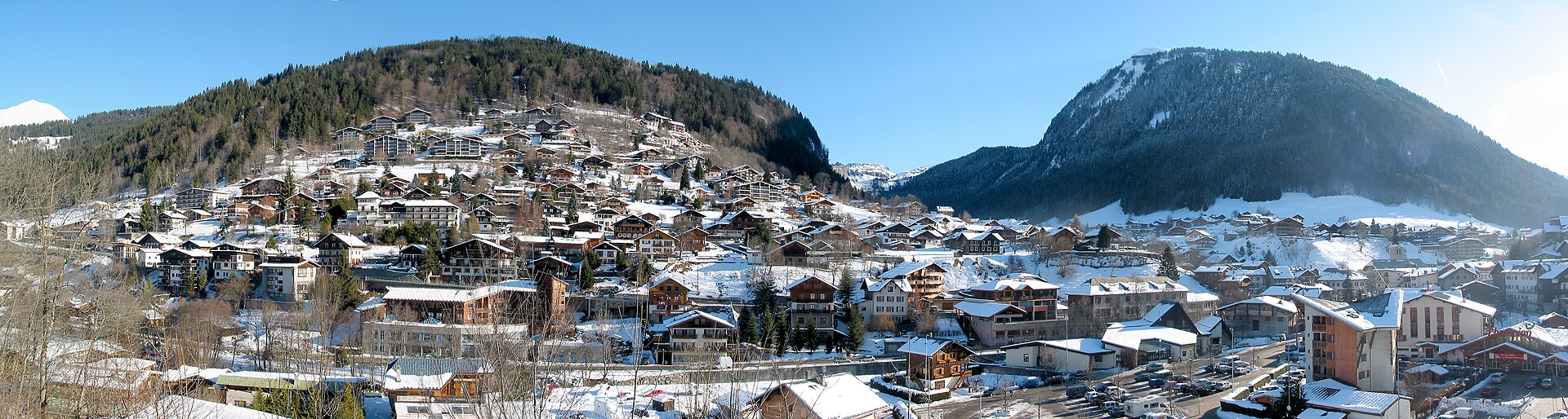 The Morzine valley and surrounding ridges