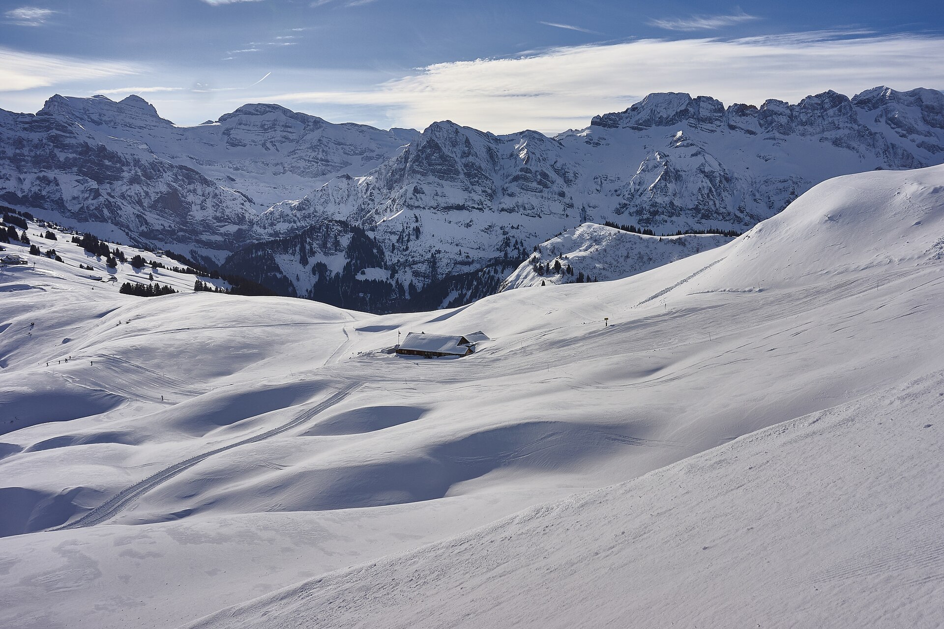Avoriaz perched above the Morzine valley in winter