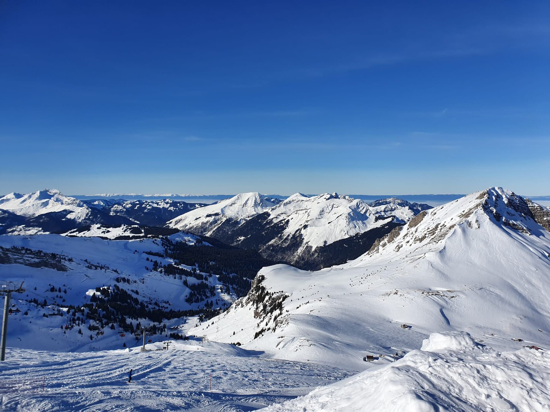 Pistes of the Portes du Soleil ski area